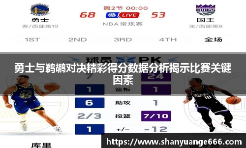 勇士与鹈鹕对决精彩得分数据分析揭示比赛关键因素